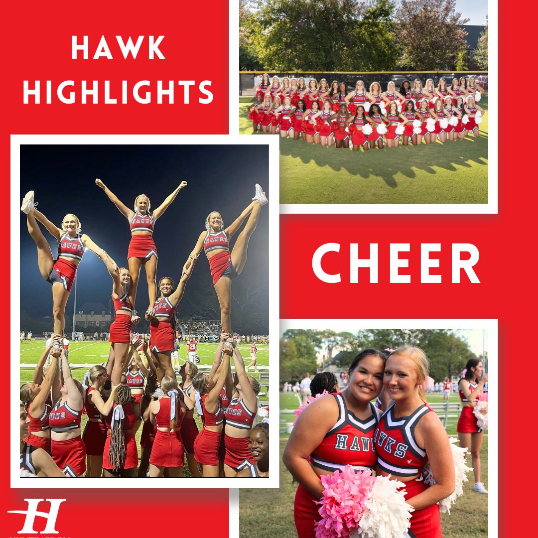 The Hawks Cheerleaders are the best part of Saturdays on the Chuck!

With a scholarship opportunity, Hawks Cheer could be the perfect fit for you. Tryouts are April 13th! Apply and submit your forms today!❤️ 🤙🏼 🦅 
#HAWKEM #HCisforme