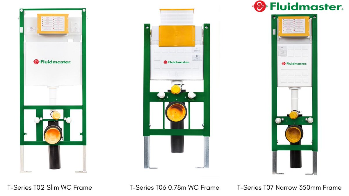 FluidmasterUK's tweet photo. All of our T-Series toilet frame solutions contain:
✅A concealed cistern featuring single or multiple water connection options
✅A pre-installed stop valve for ease of fitting
✅A choice of top or frontal dual flushing
https://t.co/808jYEn2h8 
#toilet #plumbing #renovation https://t.co/2XtnstH253