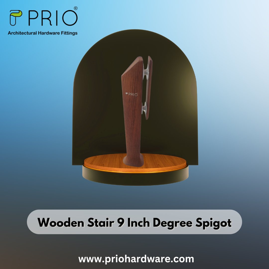 Elevate your space with our sleek wooden stair 9-inch degree spigots! 🌟 Crafted for both style and stability, these spigots add a touch of sophistication to any staircase. Upgrade your home with elegance today! #WoodenStairs #HomeImprovement #InteriorDesign #priohardware