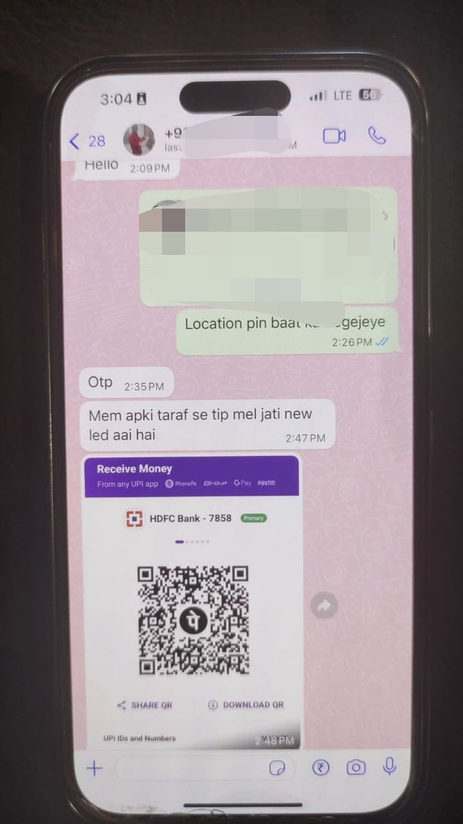 salimkhan20's tweet photo. Scan pay technology @cromaretail delivery person new TV delivered plz scan pay to tip. Reported to Select City Store Saket ND, the response is plz tip him sir. Breach of trust cust data. @LGIndia @RNTata2000 #cromaretails #lgindia #bharatpay @Bharat_Pay @SelectcityWalkd https://t.co/VOAMVUhxtt