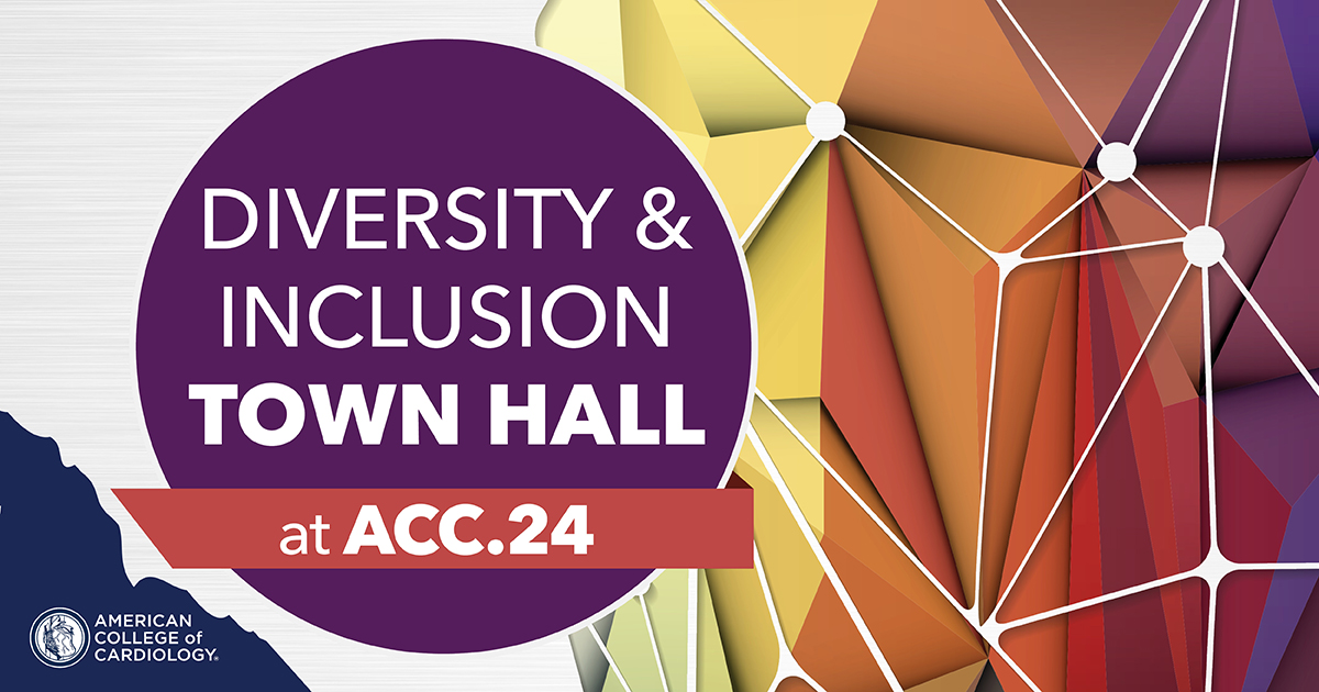 You’re invited❗ RSVP for the #ACCDiversity & Inclusion Town Hall ➕ Reception at #ACC24 on April 5, 5 - 7 pm ET! Celebrate the past year’s D&I achievements and learn about upcoming projects. Plus, join a LGBTQ+ networking event! Learn more ➡️ bit.ly/49eOY1n #ACCPride