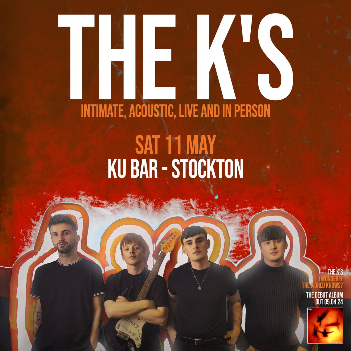ICYMI Last week we announced The K’s are heading back to Stockton in May celebrating the release of their much anticipated debut album 🙌 Half the tickets are already gone and we don’t expect the rest to be around long ⚡️ 🎫 Get yours here: theks.tmstor.es