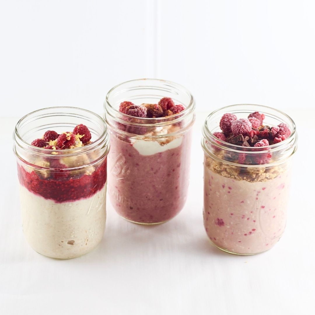 Prep once for easy breakfasts all week! These are the creamiest, most satisfying overnight oat recipes you’ll enjoy! Each recipe has frozen Washington red raspberries, and their own unique flavorings to make them special. Which one will you be trying? redrazz.org/blog/healthy-t…