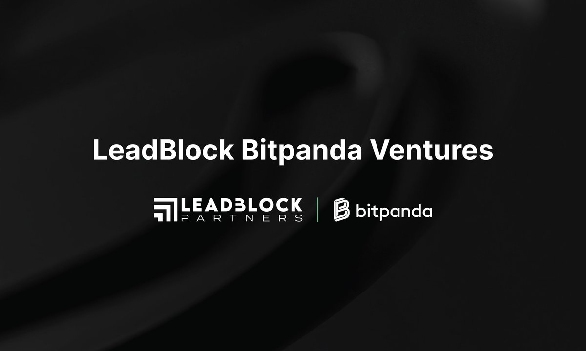 🚀 News Alert! 🚀

Bitpanda, in collaboration with @LeadBlockP, is proud to announce the launch of a €50 million fund, LeadBlock Bitpanda Ventures (LBV), dedicated to invest into early stage digital assets startups worldwide, with a focus on Europe.

As trailblazers in the