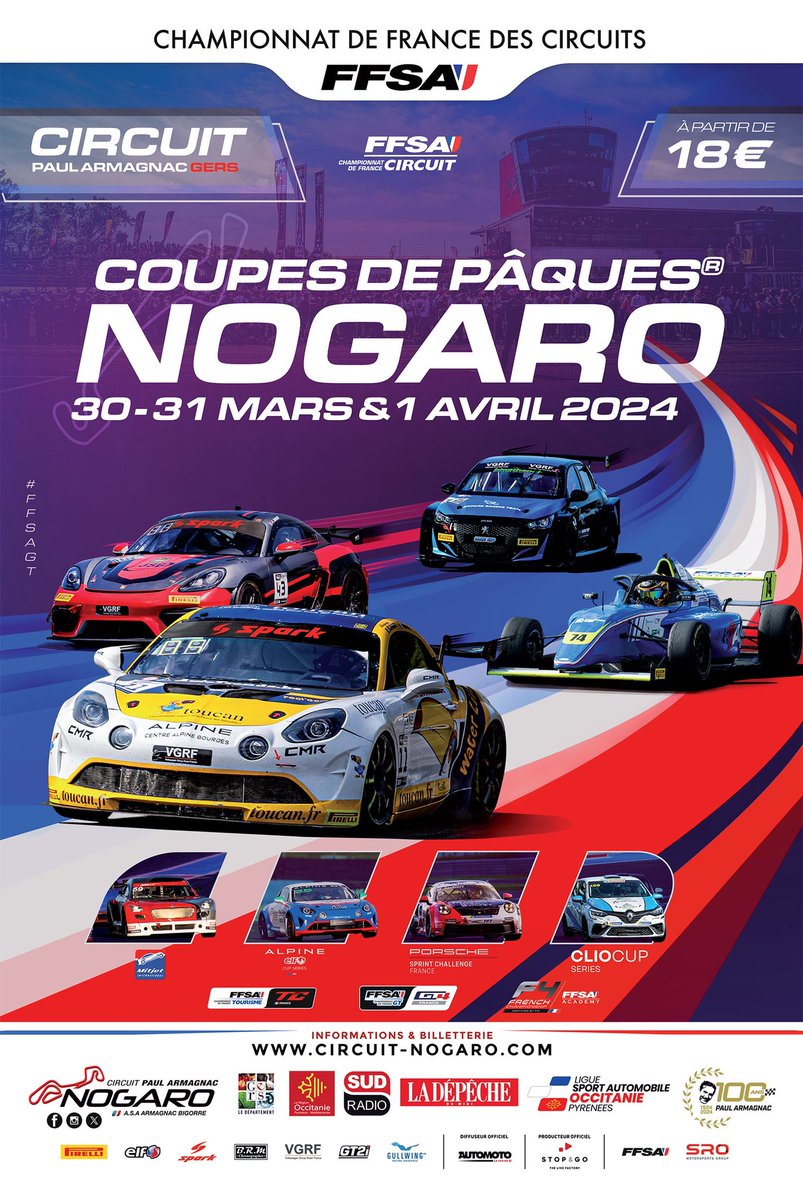 👀Coupes de Pâques 🐣

7️⃣ catégories, 1️⃣9️⃣ courses, c’est le programme qui vous attends dans moins de 3️⃣ semaines pour les Coupes de Pâques au <a href="/circuitnogaro/">Circuit de Nogaro</a> 🤗

📍 <a href="/circuitnogaro/">Circuit de Nogaro</a> 
🗓️ 28 mars - 1 avril 
🎟️ Billetterie en bio