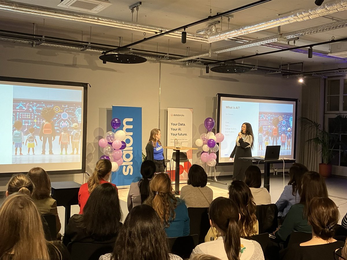 ITKnowledgeBnk's tweet image. It is great to see room full of ladies at a tech event. 

Thank you Women in Big Data Munich for organising and @databricks for hosting this event!

#munich #womeninbigdata #datascience #events #meetup #itknowledgebank #databricks #slalom