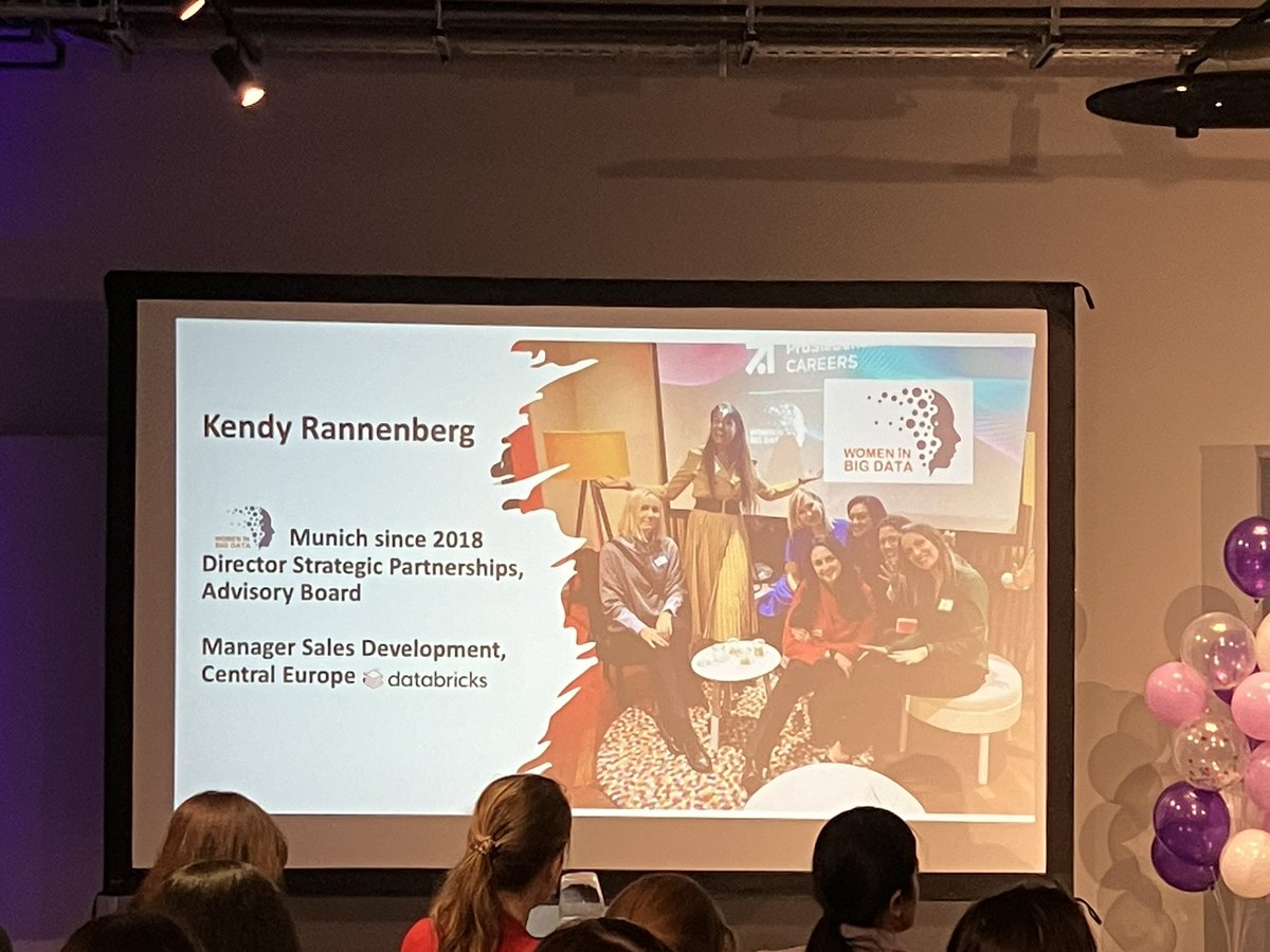 ITKnowledgeBnk's tweet image. It is great to see room full of ladies at a tech event. 

Thank you Women in Big Data Munich for organising and @databricks for hosting this event!

#munich #womeninbigdata #datascience #events #meetup #itknowledgebank #databricks #slalom