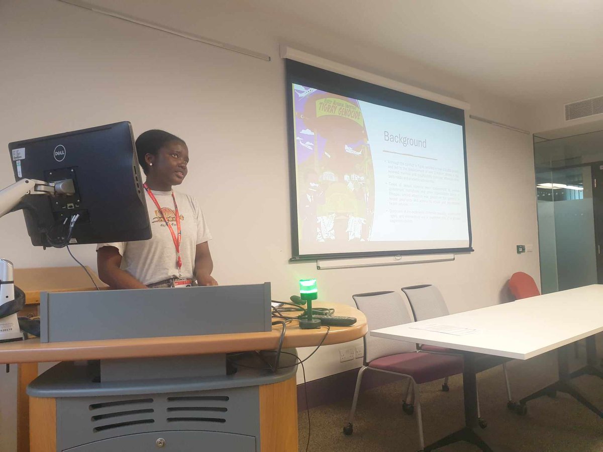 Very proud of another successful Africa Research Forum at #AfricaWeek! Thanks to our Phd students for terrific presentations! Wendy Okun opened the event with her talk: 'Redefining Motherhood and Sexuality in Armed Conflict; Feminist Questions on Forced Pregnancy in Tigray'