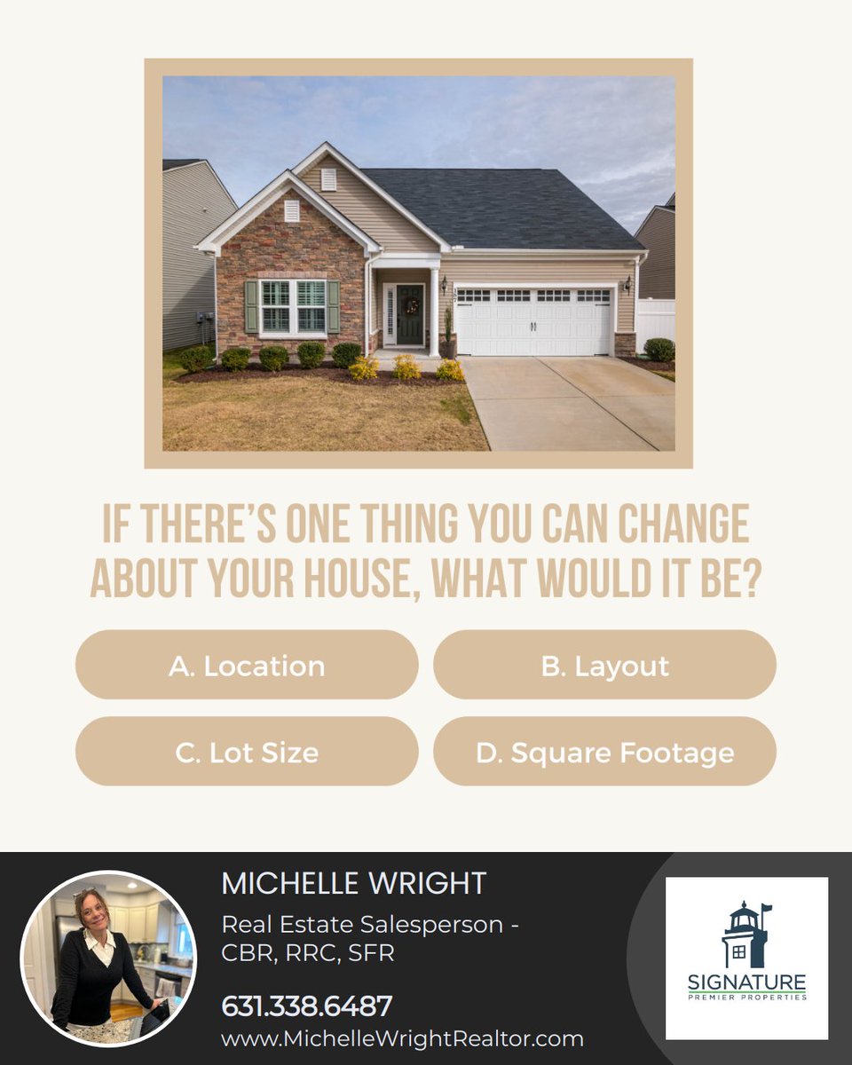 MAWrightRealty's tweet image. Got a magic wand for your home? What’s your dream change – a sprawling backyard, open-plan living, another room? Share your ultimate home tweak. Your vision could inspire a transformation! 

#homedreams #makeovermagic #homeimprovement #spacetransformation #dreamhome