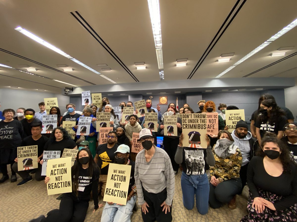 StopCopTerrorDC's tweet image. Overflow room is full of amazing people who don&apos;t want #SecureDC!! #UsNotCrimnibus