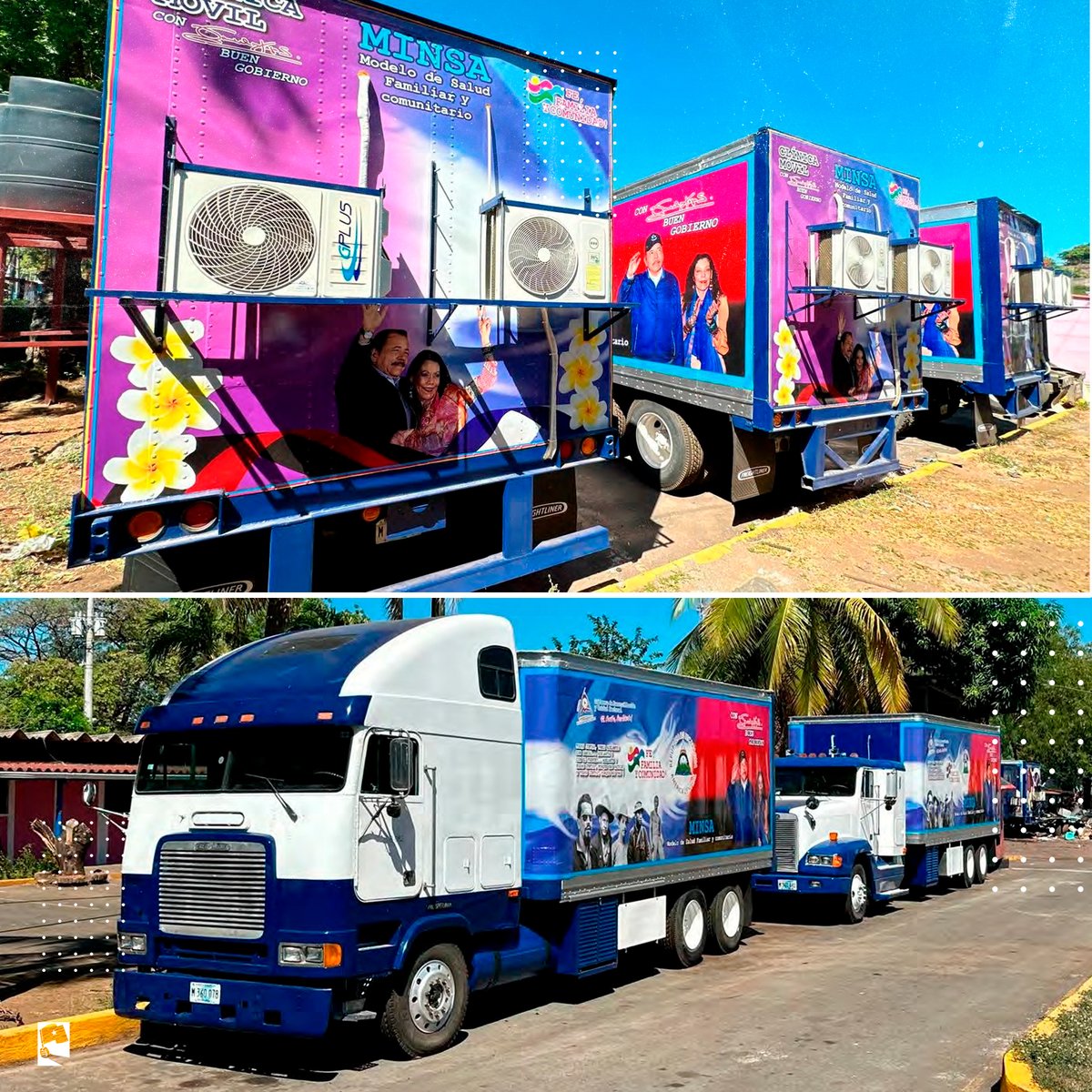 LaLuchaSigue79's tweet photo. #Nicaragua  El Ministerio de Salud (MINSA) llevó a cabo la entrega de clínicas móviles en cinco departamentos del país este martes 5 de marzo de 2024. Esta iniciativa representa un impulso para la accesibilidad y calidad de la atención médica.  📷📷📷📷📷 https://t.co/UdDNi2trIq