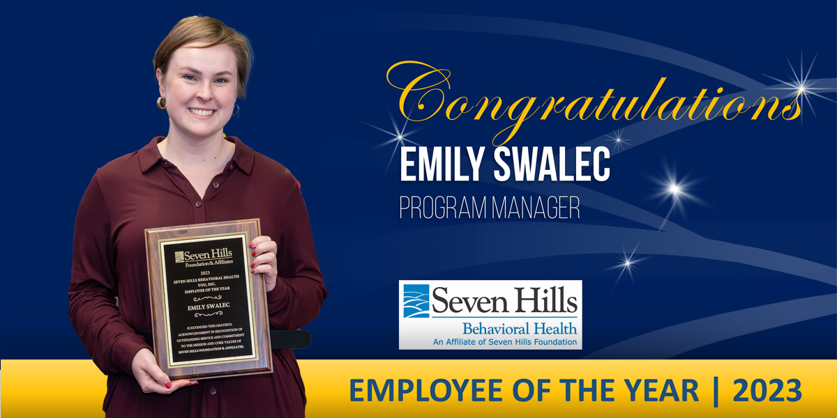 Congrats! Emily Swalec, LICSW, has been a member of the SHBH/YOU, Inc. team since 2014, and is currently the Director of Clinical Systems and Access. Emily embodies Seven Hills Core Values, and we are thankful to have her on our team! #EmployeeoftheYear bit.ly/SevenHillsEOY2…
