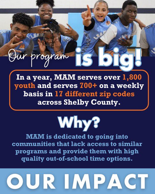 TysonE_11's tweet image. .@MAM_Sports is celebrating 25 years of impact! Will you team up with them to give $25 for 25? Your recurring donation of $25 or more becomes a long-term investment, working together to impact thousands of Memphis youth every year. #ad @901fund  
Visit bit.ly/MAM25years