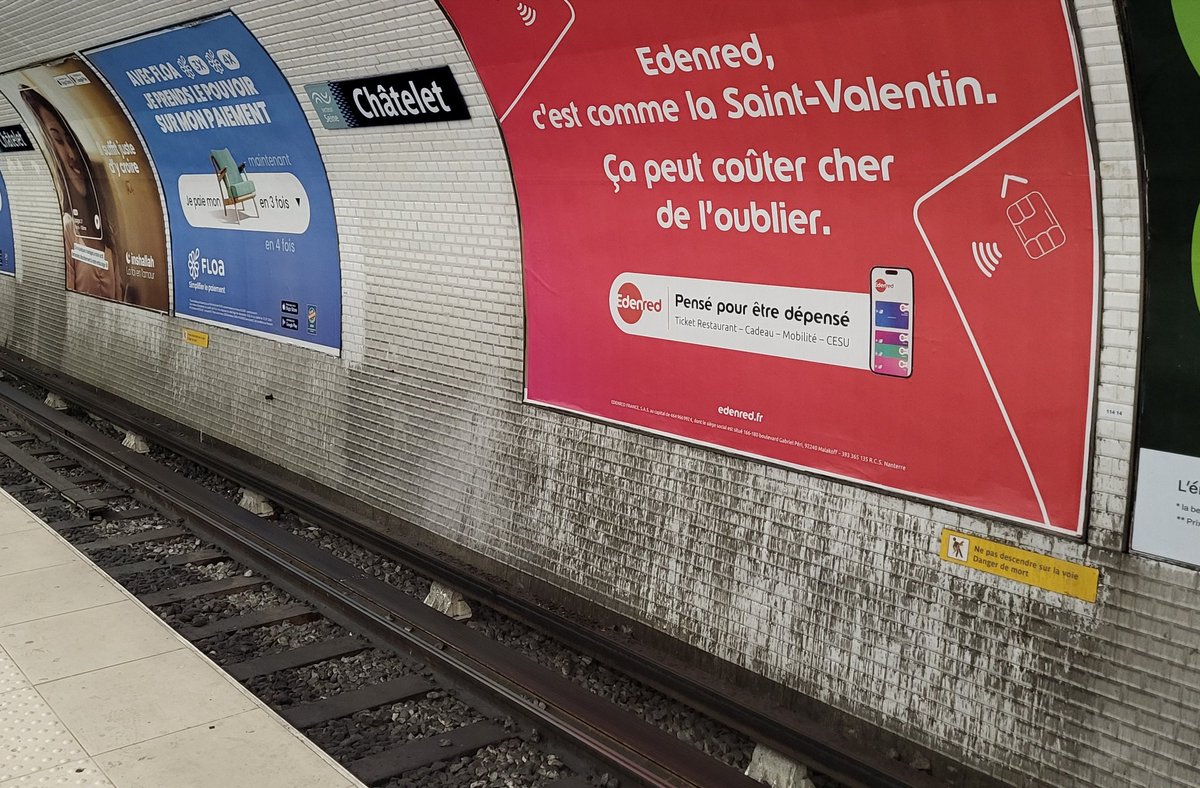 Propreté dans le métro : nous avons de nouveau interpellé la RATP sur la crasse qui subsiste à certains endroits : bords d'escaliers, piedroits, etc. On nous répond que les indicateurs contractuels sont bons 🙄