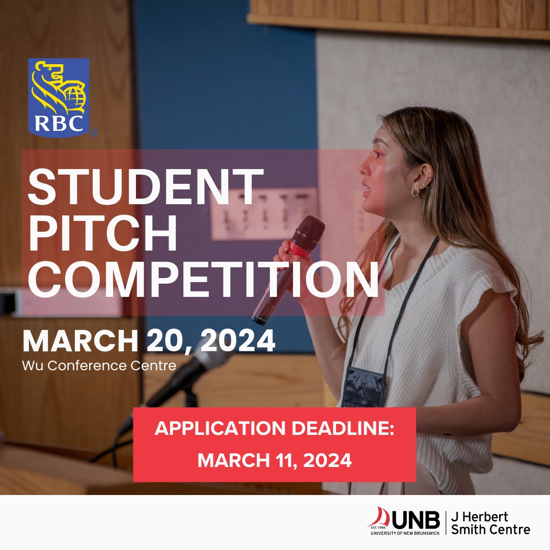 Do you have an innovative idea or a concept for a new product or service that you want to share? Pitch your idea at the RBC Student Pitch Competition! You might even win a cash prize 💰

Registration deadline is Mar. 11.

Learn more ➡️ bit.ly/48BzOlG