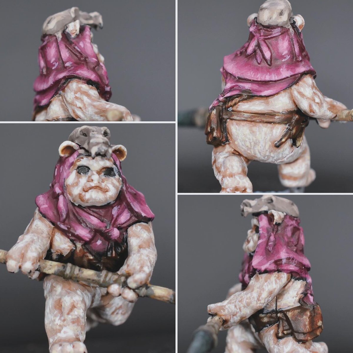 First three Ewoks all done and ready for basing. Already started on the next three before getting some work in on the bases. Really enjoying painting these little guys.

#PaintingWarhammer #Boardgames #Shatterpoint #StarWars #AtomicMassGames #Shatterpaint #YubNub #Ewoks