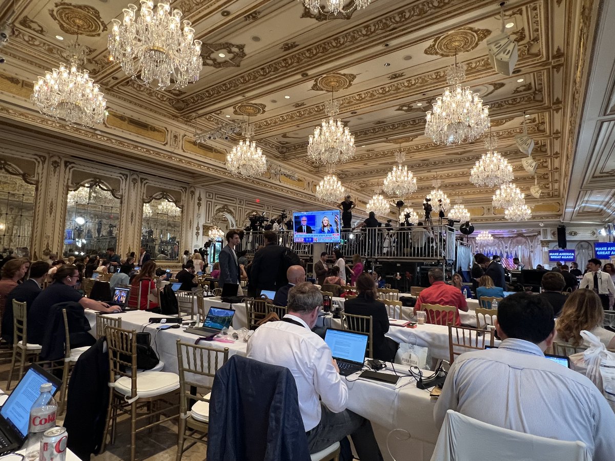 At #Trump2024 Mar-a-Lago for #SuperTuesday coverage of #Trump speech. International media has gathered. Read <a href="/pbpost/">The Palm Beach Post</a>