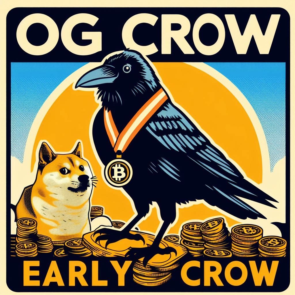 LeeCrowhurst's tweet photo. Check out these retro-style posters, crafted in honor of the very first NFT on Cronos!

@cronoscrocrow #CAWCAW #CROfam