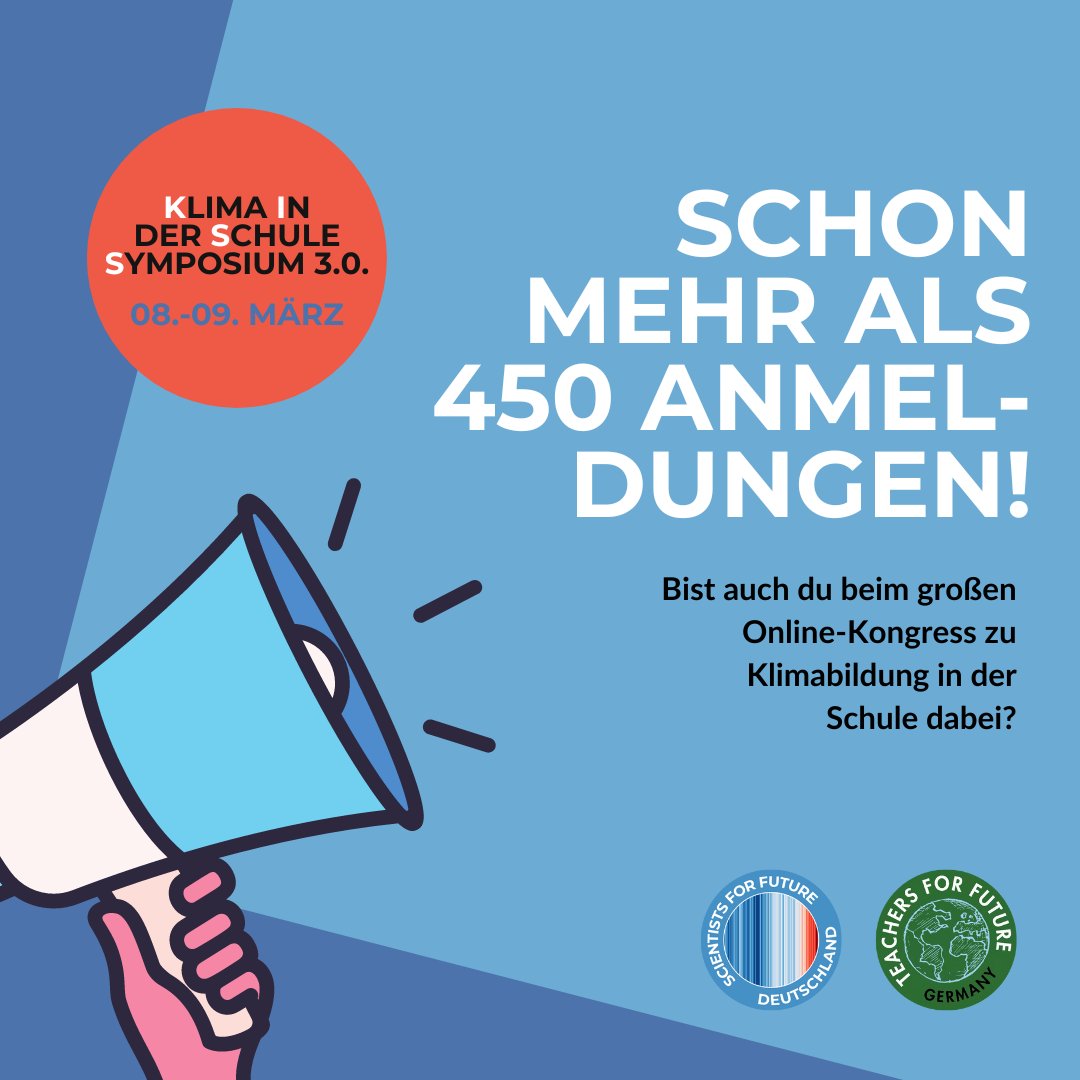 In 3 Tagen geht's los! 🔥

Jetzt noch schnell anmelden: schule.scientists4future.org/kiss-2024/anme…