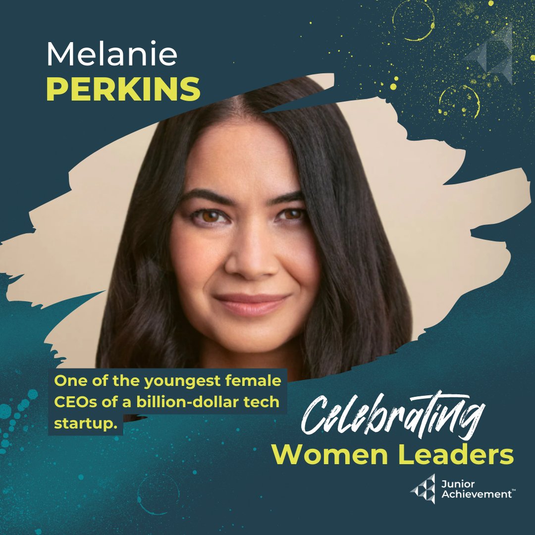Meet Melanie Perkins, the visionary CEO of Canva! Her platform has transformed design for millions. As one of the youngest female CEOs of a billion-dollar tech startup, she's rewriting the rules. Here's to Perkins and women leaders in tech! #WomensHistoryMonth