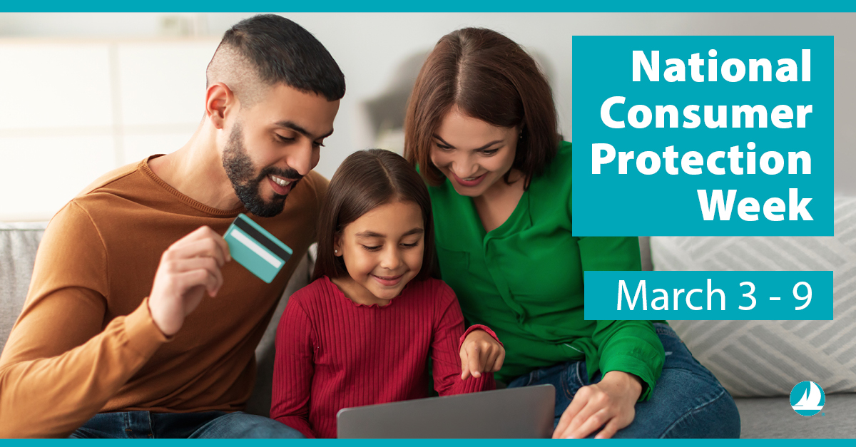 Scammers are always on the prowl! SDCCU is hosting Financial Wellness Wendesdays webinars on March 6 during #NationalConsumerProtectionWeek with resources and tips so you can protect yourself from scams. Register for our free webinars today at sdccu.com/fww.