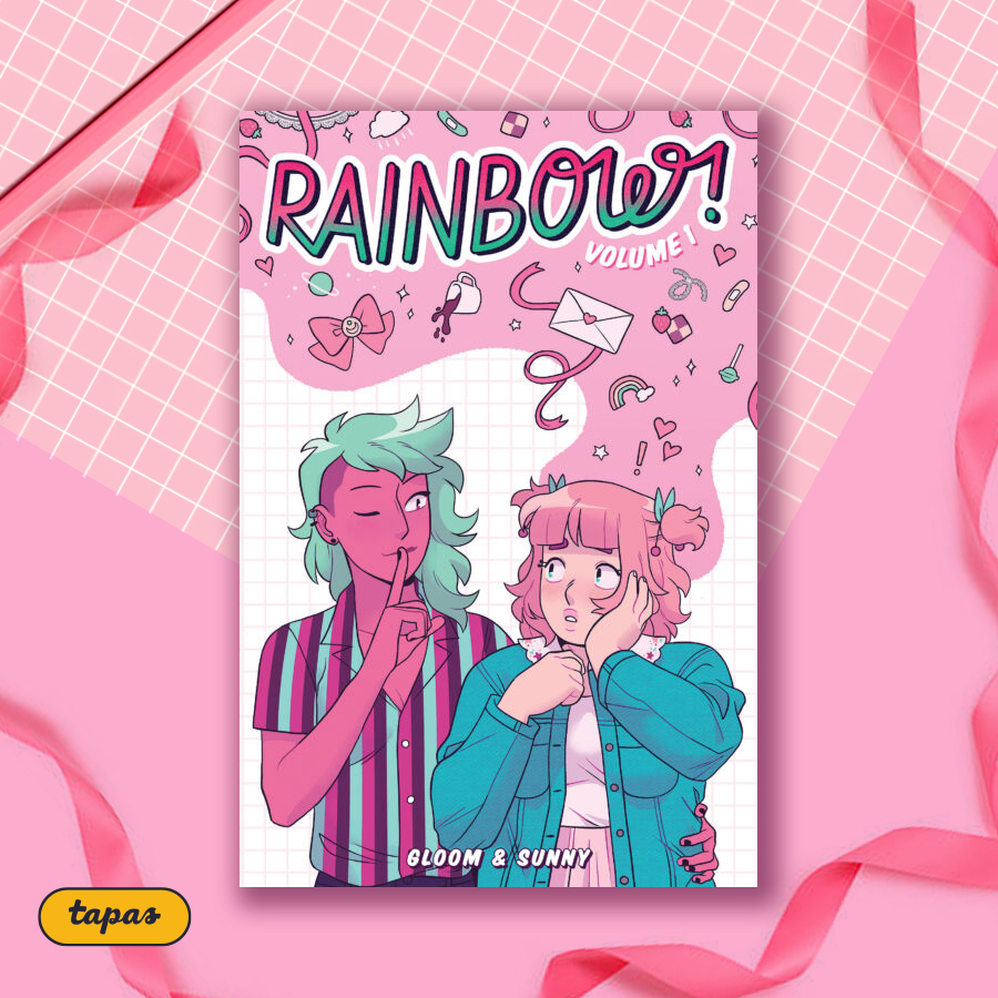 The print edition of “RAINBOW” is out now, created by @Gloomy_Prince and released by @GraphixBooks 📖 Get ready for the romance of your dreams? 🌈☁️ Click ➡️ for your copy: bit.ly/3UZIZJz Want an opportunity to win a FREE copy? Click the thread ⬇️ to learn more!