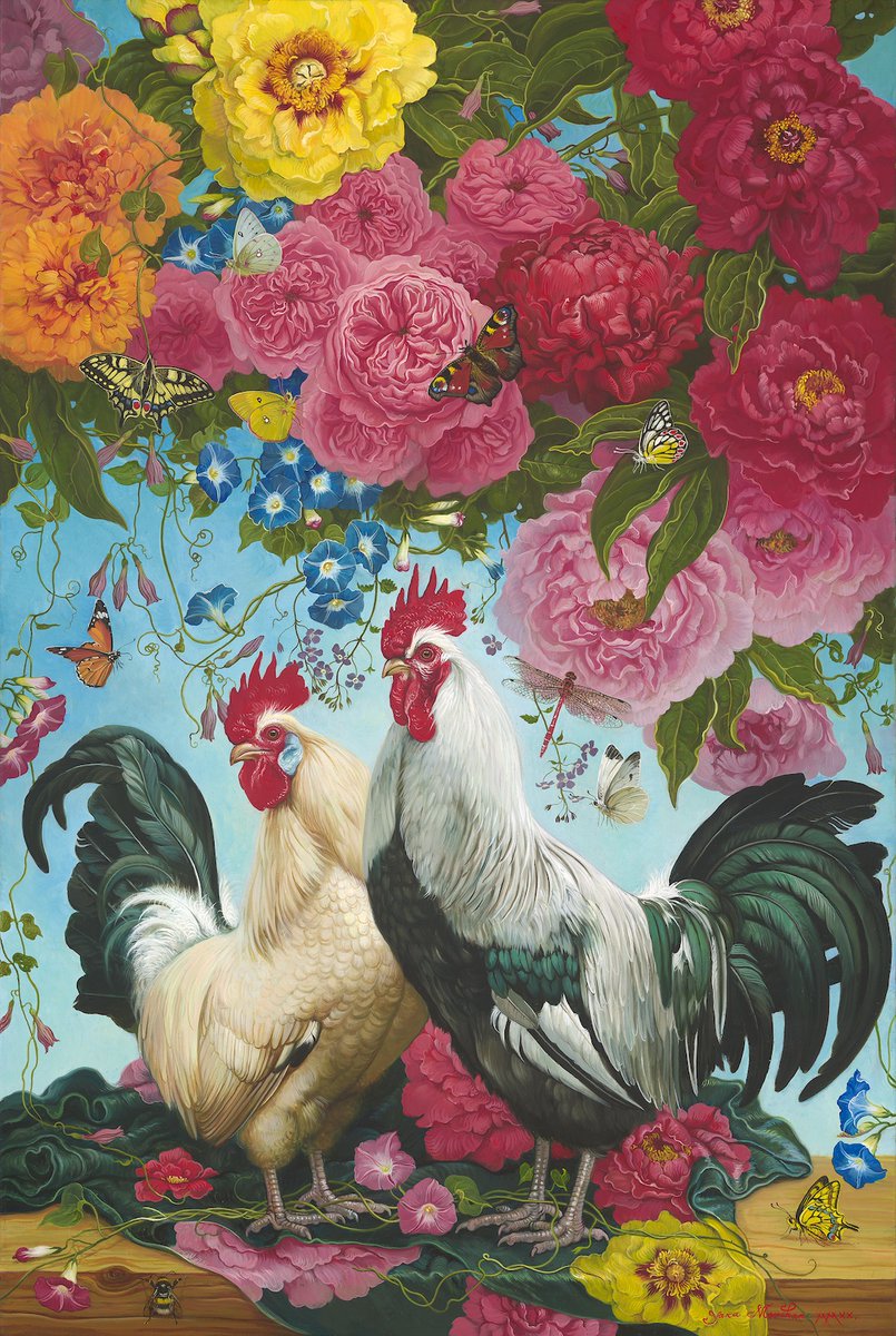 RJDGallery's tweet photo. Yana Movchan's "Two Brothers" showcases the nobility of animals and her love of the natural world. "My paintings capture moments of joy and beauty, and the quiet majesty of the natural world. They are meant to lift you up and carry you into moments of peace and reverence." #art https://t.co/SZjsWF7HEN