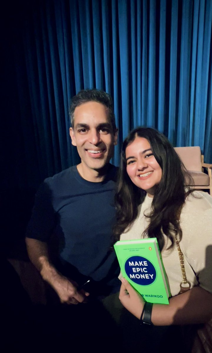 justdivyaa's tweet photo. Had the privilege to meet @warikoo at the @TheQuorumClub  event in Hyderabad today. 

‘Life can be full of repeatable things you can do without getting bored of them. If you can’t repeat, don’t do’

This will have to be my key takeaway from tonight’s cozy affair. https://t.co/l3aZqAUBVu