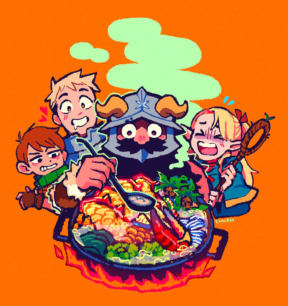 endurae's tweet photo. dungeon food..... ah, dungeon food https://t.co/pMCwjDvUkG