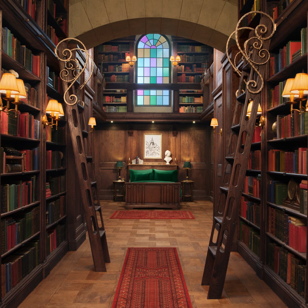 POV: You just discovered a hidden library in St Paul’s Cathedral and it’s all yours for the night. Booking opens March 12 at 10am GMT airbnb.com/hiddenlibrary