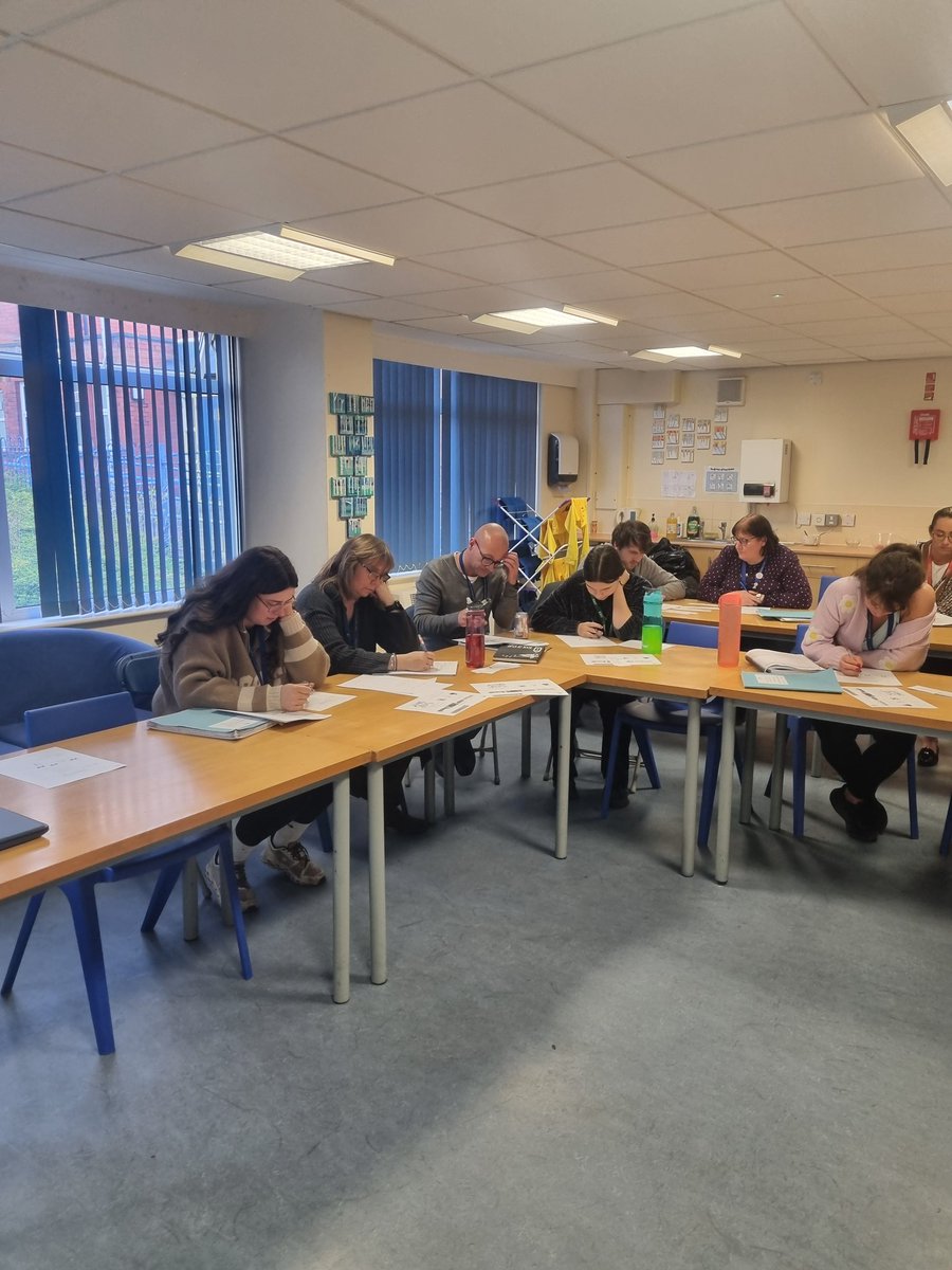 Look at the concentration of our staff tonight exploring different problem solving strategies! Can't wait to see them in action in our classrooms! <a href="/QueensCoEURC/">Queen's Park C.E/U.R.C. Primary School</a>