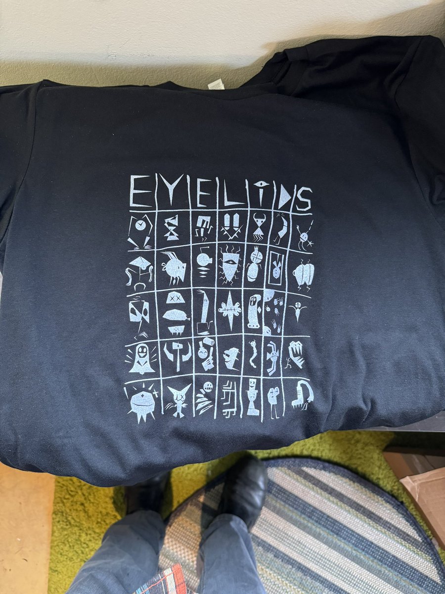 Updated version of our first @musicofeyelids shirt heading out in the mail with the new record! Hope to see you at our record release show at @MississippiStud this Saturday March 9th!!! Only show in the books this year (John out of Decemberists action!). Hope to see you there.