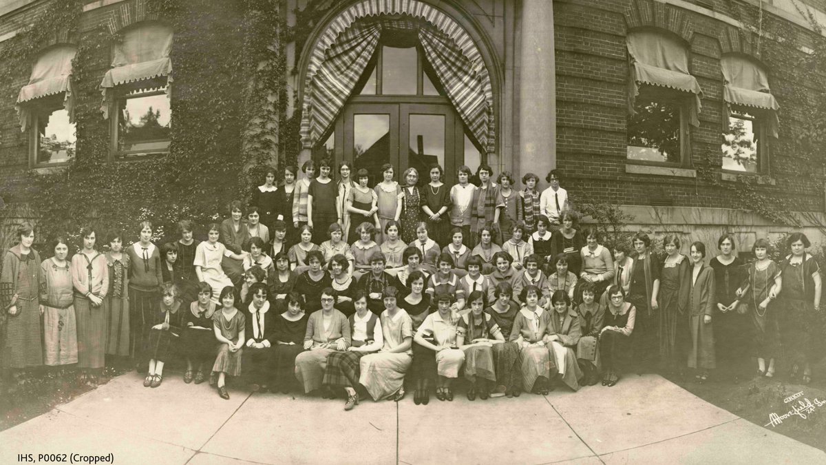 On this day in 1854, Eliza Blaker was born. In 1884, Blaker opened the first free kindergarten in Indianapolis and the Kindergarten Training School. Here is a group portrait of students in front of the Madam Blaker’s School for Teachers. #WomensHistoryMonth #SmithsonianWHM