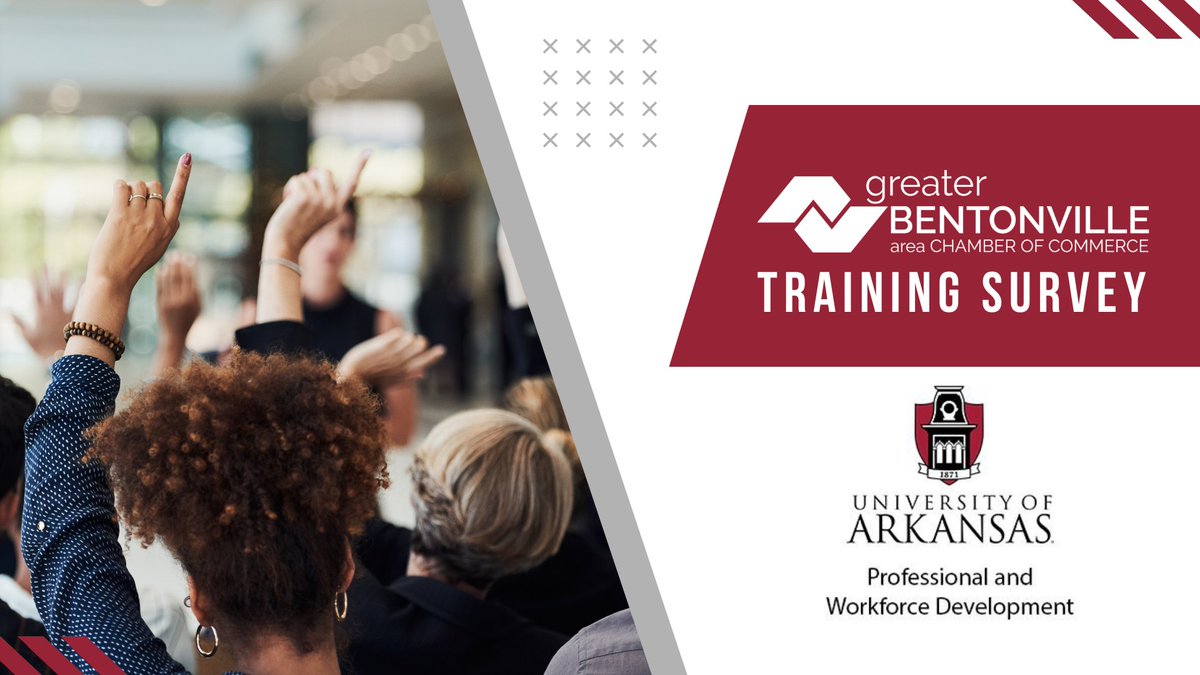Your voice matters! 🌟 Shape the future of our workshops in 2024 by taking our survey, in partnership with the Greater Bentonville Area Chamber of Commerce! Together we can make a difference! Share your training needs and preferences at 👉 ow.ly/feCA50QLVFg