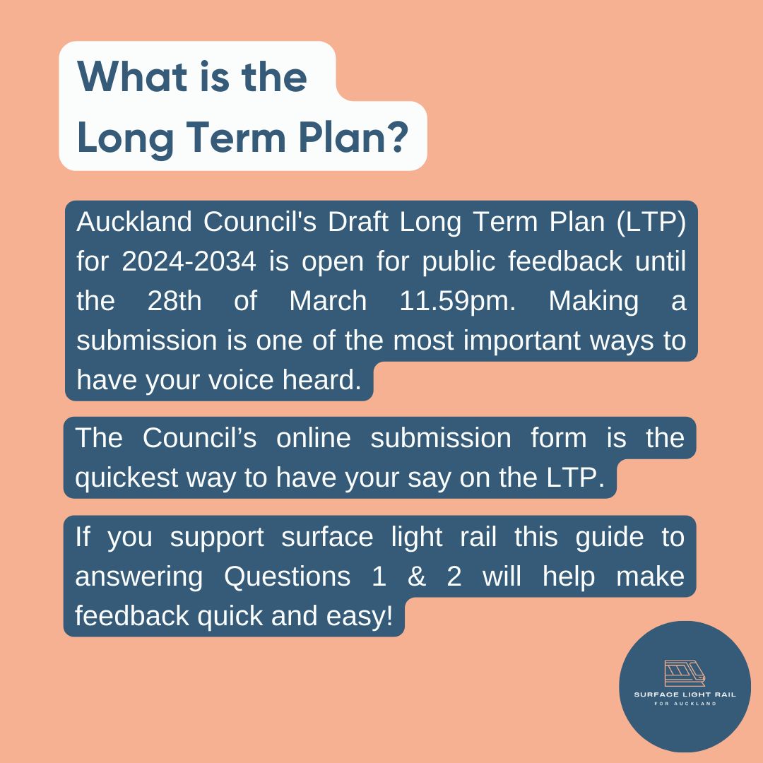 SLR_AKL's tweet photo. Unlock the power to shape Auckland's future with our submission guide for the council's long term plan!
To find our guide, and everything else SLR, click the link below!
https://t.co/nZSpeYgGe8
.
.
#Infrastructure #Auckland #PublicTransport #SurfaceLightRail #AucklandTransport https://t.co/PonvWmx8k2