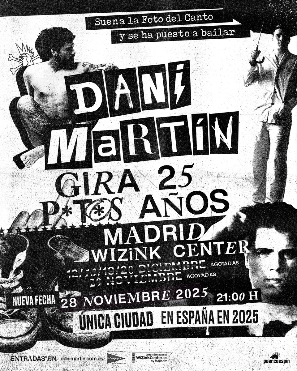 LosPeterPan's tweet photo. Si te has quedado sin entradas para el 6º Wizink Center de Dani Martin o no esperas a Noviembre de 2025 para escuchar “Ester Expósito” y todos los éxitos de El Canto del Loco, puedes reservar una cita con Los Peter Pan y te haremos este largo camino mas llevadero…#SiSiVuelve2025 https://t.co/R0mVGOjZNt