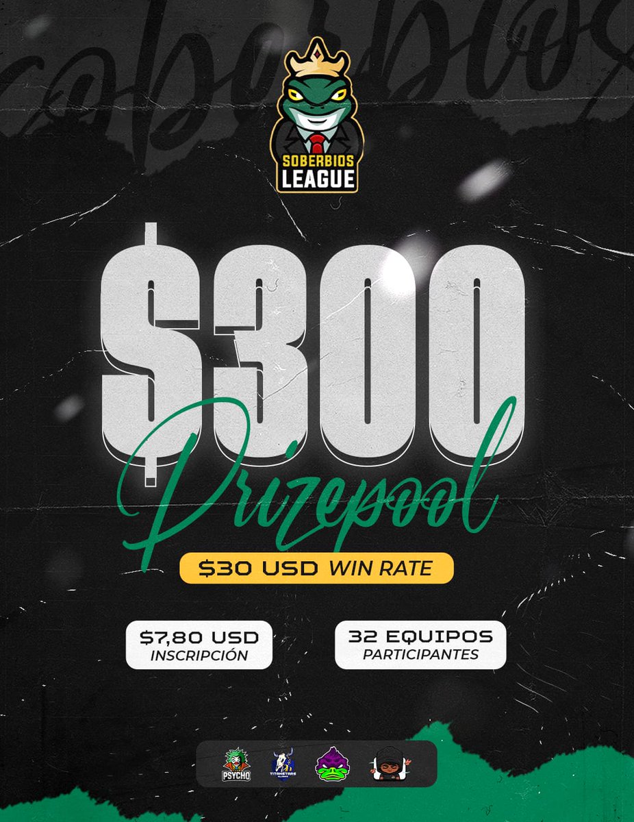 #SL14 | Inscripciones Abiertas

¡ Hola sapos ! 👋🏼 
La edición número 14 ya llegó y con línea gráfica nueva para todos <a href="/JCGFX27/">JC🖋️</a> 🎨

💰 300 USD Premios
🃏 30 USD Mejor Win Rate
📝 32 equipos
🛂 Árbitros

📩 Más información al MD 
¡ Recuerda, llenamos rápido !

#TodosSomosSapos 🐸