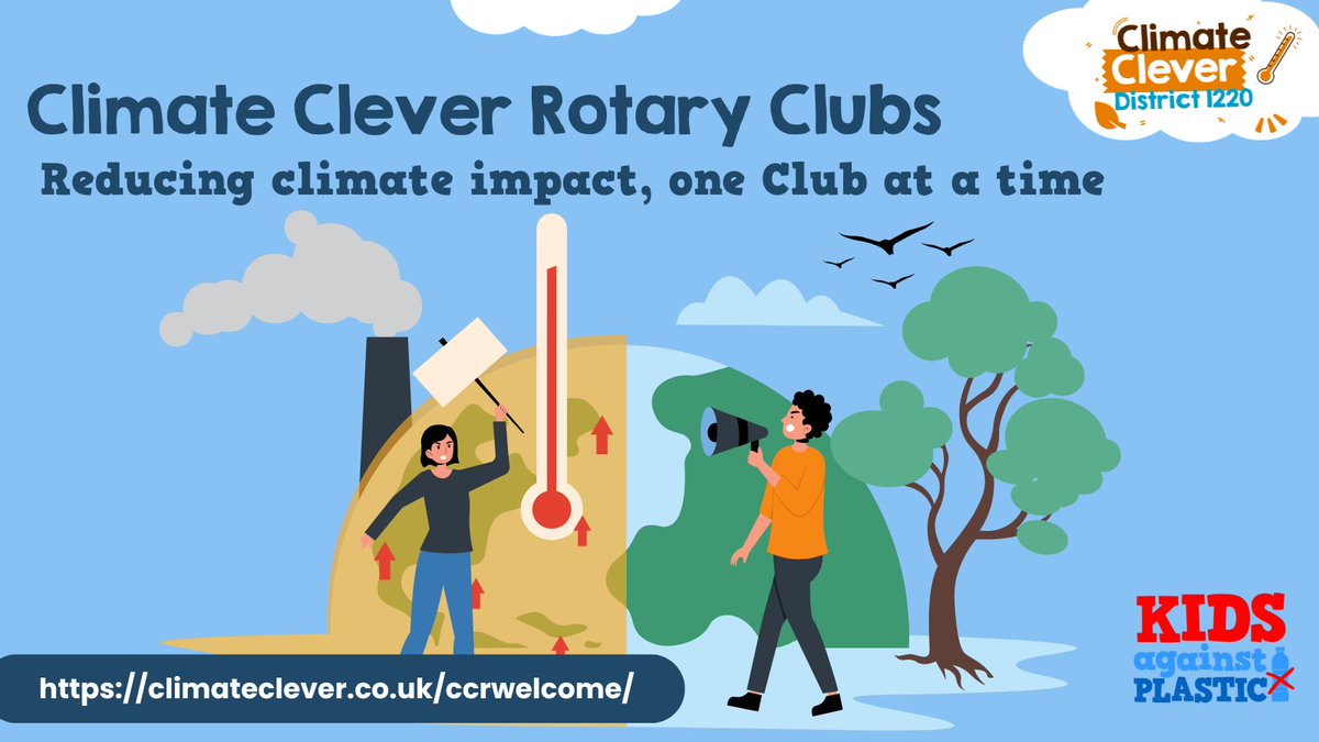 Any Rotarians looking to reduce their Club's climate impact? There's a bunch of #free resources to help you get started, here...
👇
climateclever.co.uk/ccrwelcome/
-
<a href="/KidsVplastic/">Kids Against Plastic</a> 
<a href="/Rotary/">Rotary International</a> <a href="/RotaryGBI/">Rotary GB & Ireland</a>