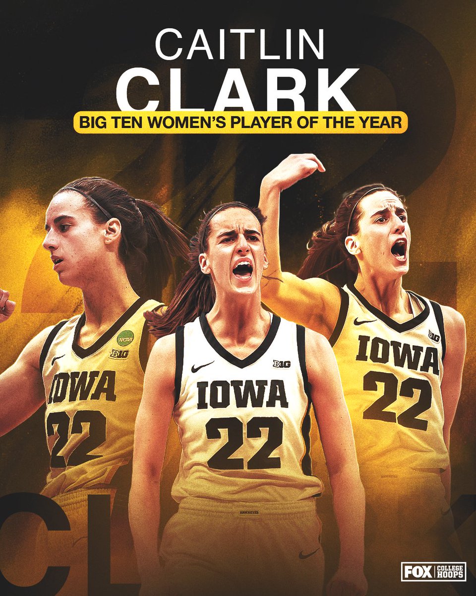 UNANIMOUS 🙌

<a href="/CaitlinClark22/">Caitlin Clark</a> is the <a href="/B1Gwbball/">Big Ten Women's Basketball</a> Player of the Year!