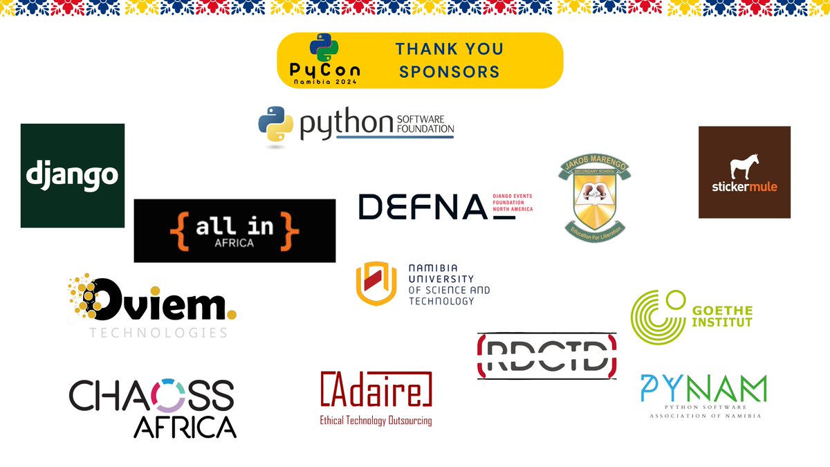 PyCon Namibia tweet media