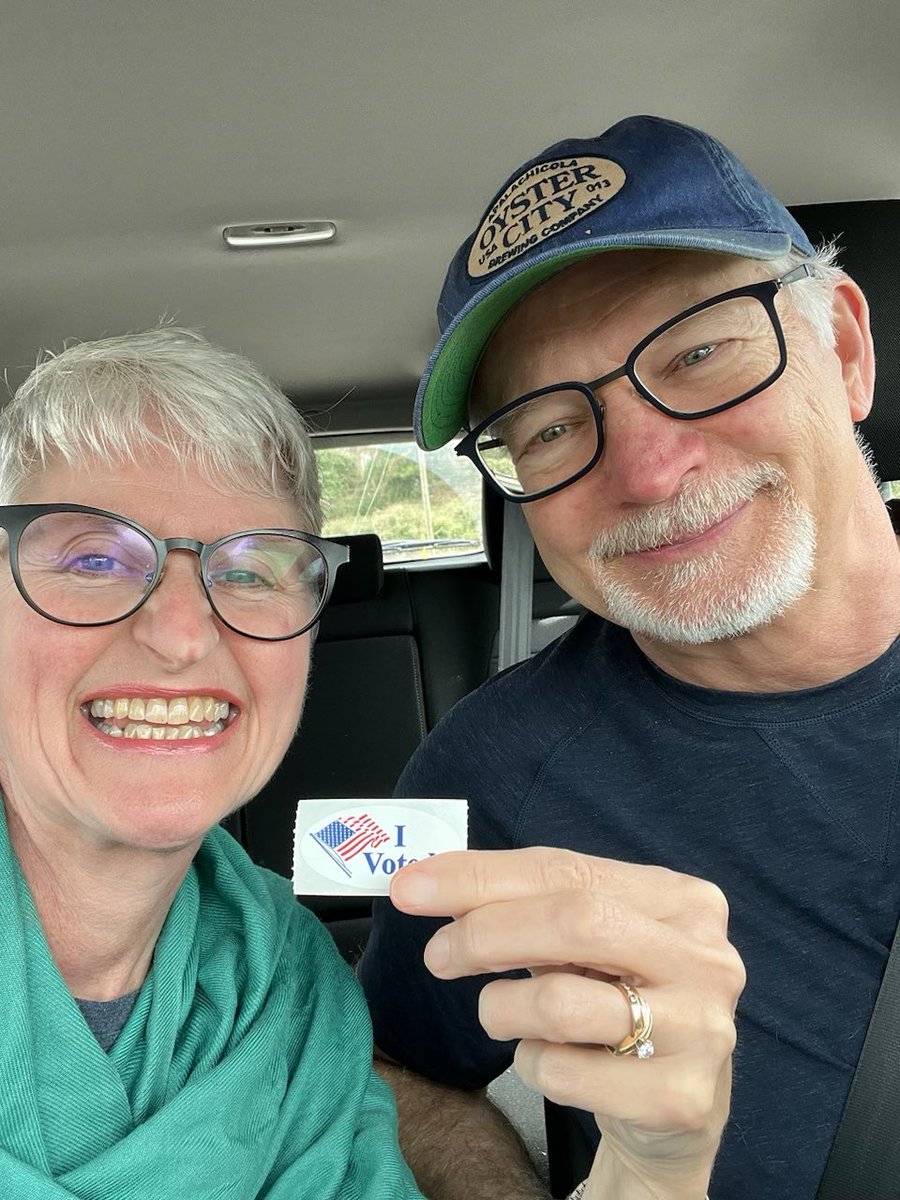 .@DesKeller and I voted! #ncpol