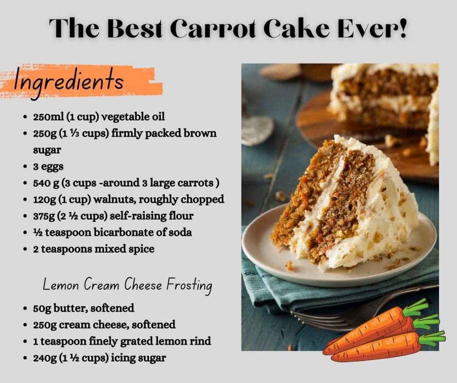 As part of our Mother's Day Baking Recipe series, today, we are featuring The Best Carrot Cake Ever  😋

Do you want the complete recipe? Check out the link below:  
theopinionatedmagpies.com/baking-recipes…

#recipe #baking #mothersdaycake #foodblog #theopinionatedmagpies #carrotcake