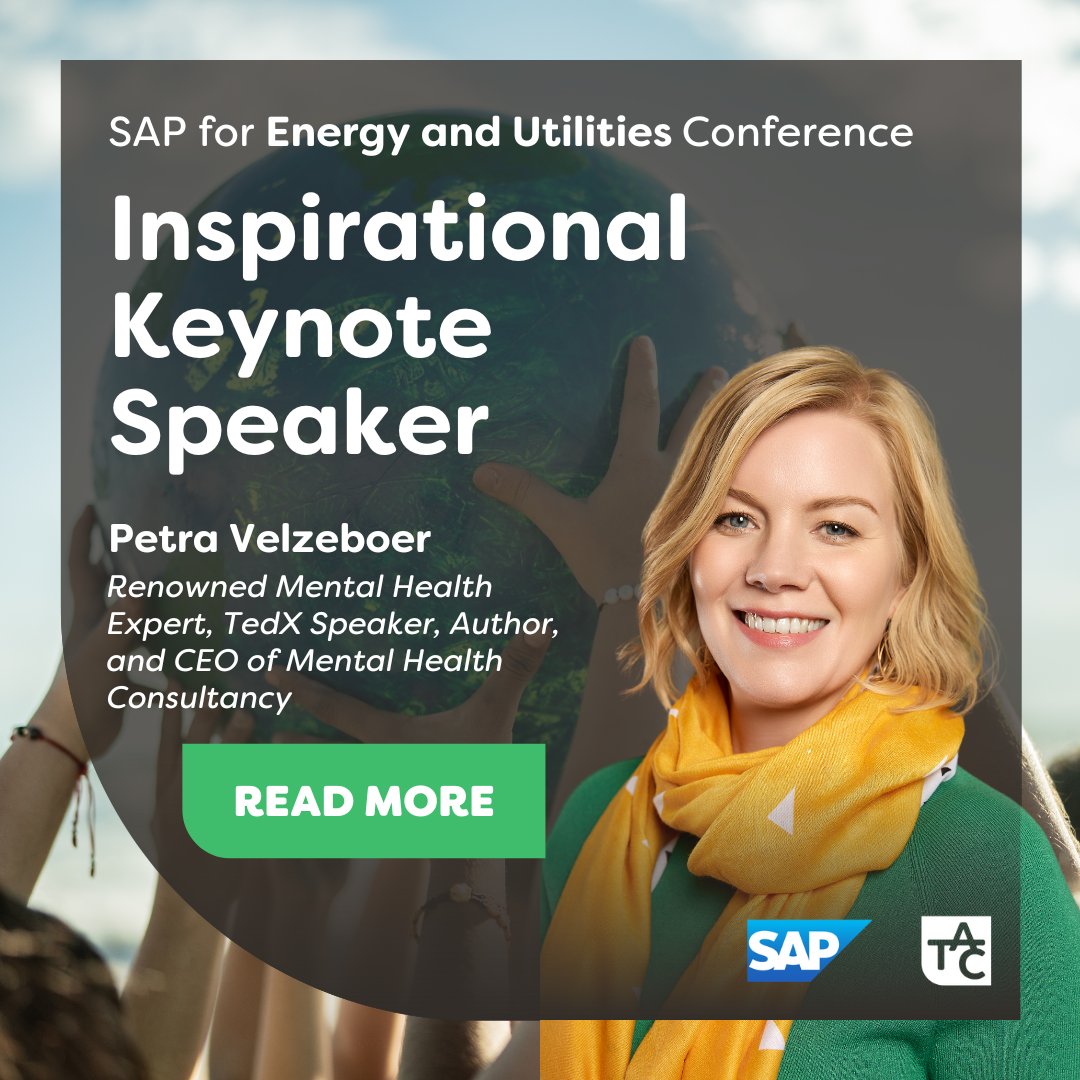 ✨We are delighted to announce that Petra Velzeboer will join us at this year’s SAP for Energy and Utilities conference✨.
Make sure to stop by the TAC Insights booth to get the opportunity to talk to her. Find out more here➡️bit.ly/48UCagI #sapenergy #saputilities