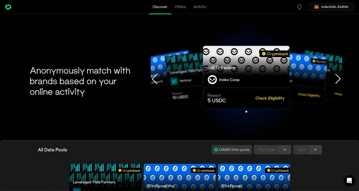 GM🌟

Oamo's got TONS of Pools and rewards just waiting to be claimed!⏲️

Visit app.oamo.io to see if you are eligible.