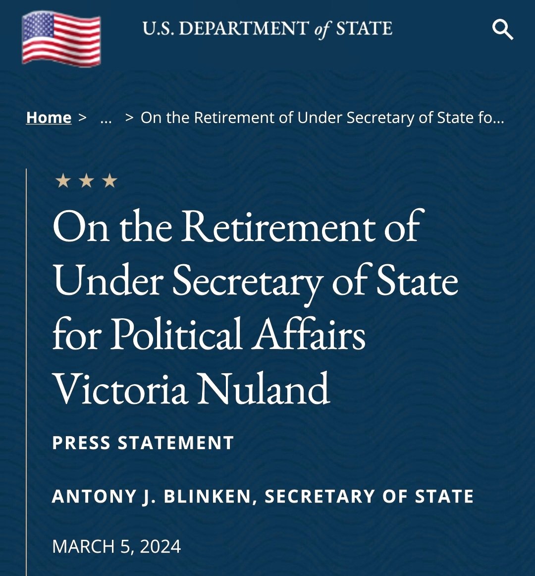 f_asselineau's tweet image. 🇺🇸 𝗠𝗬𝗦𝗧𝗘̀𝗥𝗘 𝗔̀ 𝗪𝗔𝗦𝗛𝗜𝗡𝗚𝗧𝗢𝗡
⚠️ 𝗩𝗜𝗖𝗧𝗢𝗥𝗜𝗔 𝗡𝗨𝗟𝗔𝗡𝗗 𝗔-𝗧-𝗘𝗟𝗟𝗘 𝗘́𝗧𝗘́ 𝗟𝗜𝗠𝗢𝗚𝗘́𝗘 𝗘𝗧 𝗣𝗢𝗨𝗥𝗤𝗨𝗢𝗜 ?
À la surprise générale, on apprend que Victoria Nuland, Sous-Secrétaire d’État🇺🇸 pour les Affaires politiques, va quitter ses fonctions,…