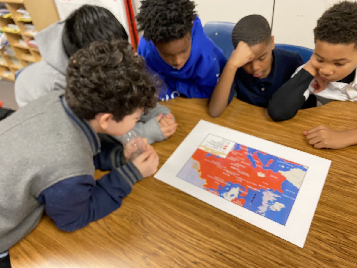 benjaminlgreen's tweet photo. I worked with our fifth graders as we opened our Interdisciplinary Unit on WW2. We examined and analyzed maps and tables to gain insight into Germany and Japan aggression that set the tone for the war. These historians were all in! More to come as we inquire into this topic! https://t.co/Evpqu3vJtK