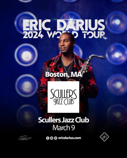 Don’t miss this week’s show March 9th in Boston at @ScullersJazz