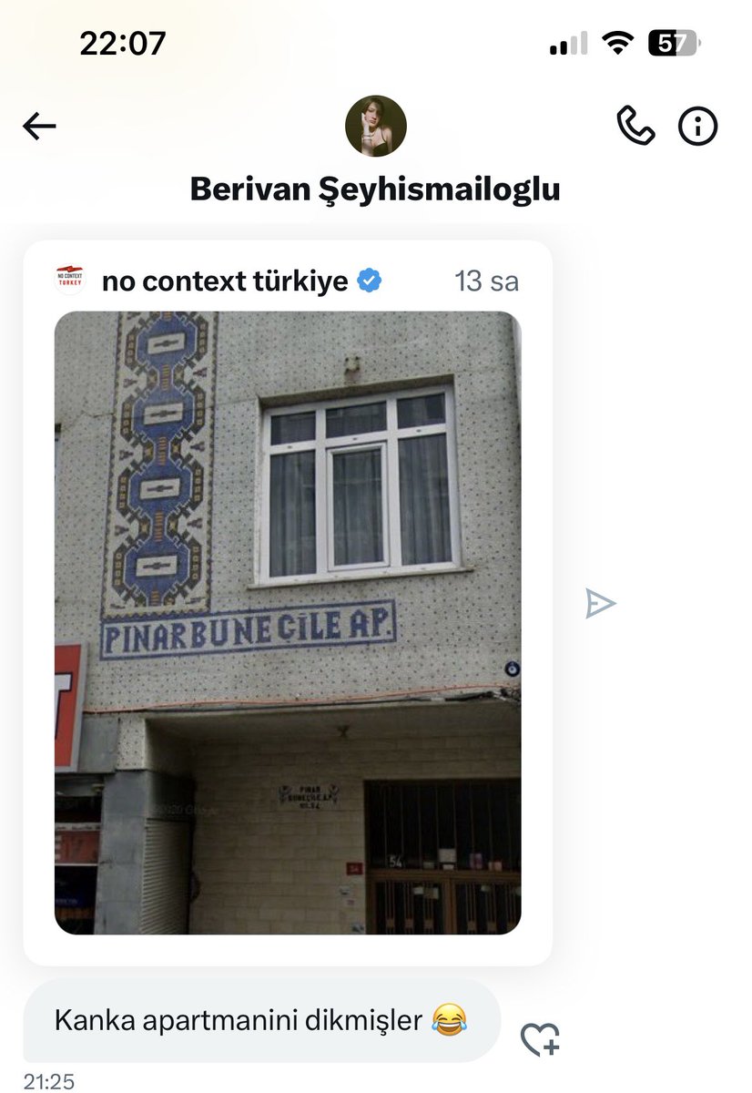 Bir yeni mesaj <a href="/BSeyhismailoglu/">Berivan Şeyhismailoglu</a>