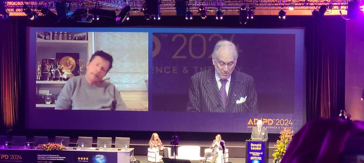 #ADPD2024 Michael J.Fox and Ron Lauder