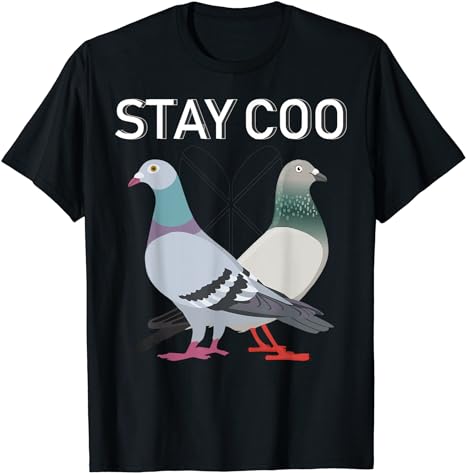 amazon.com/dp/B08L4RBR3K Cool Pigeon Bird Animal Lover men women kids tees Stay Coo - Cool Pigeon Bird Great Gift T-Shirt